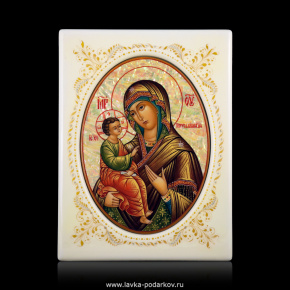 Икона "Божья Матерь Иерусалимская" с перламутром, фотография 0. Интернет-магазин ЛАВКА ПОДАРКОВ